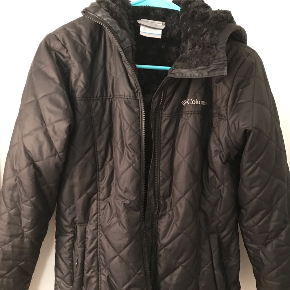 Columbia Quilted Hooded Coat